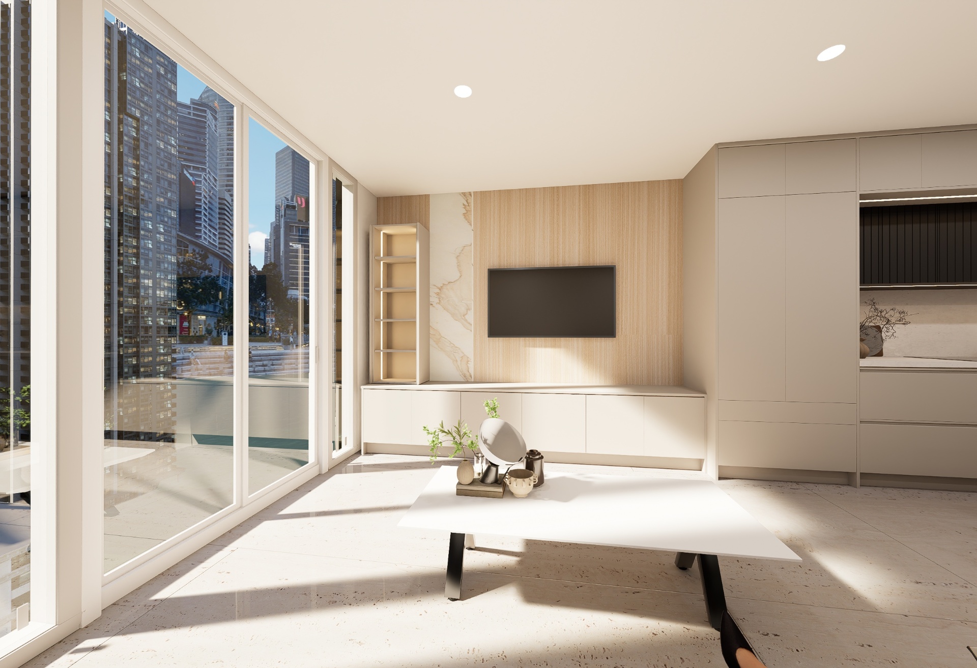 North Miami Beach Apartment — Modern Interior Renovation — Kitchens interior design by Alkobi Vision