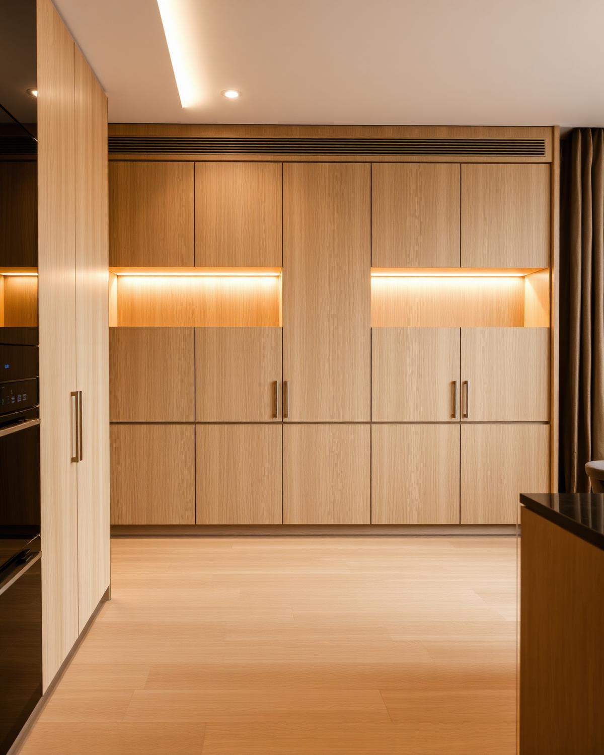 Millwork Feature Wall — Cabinetry interior design by Alkobi Vision