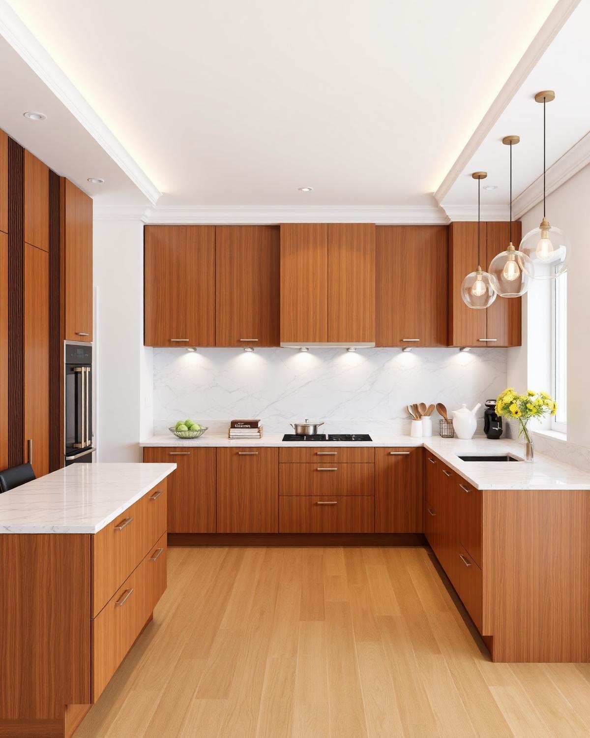 Warm Modern Kitchen — Kitchens interior design by Alkobi Vision